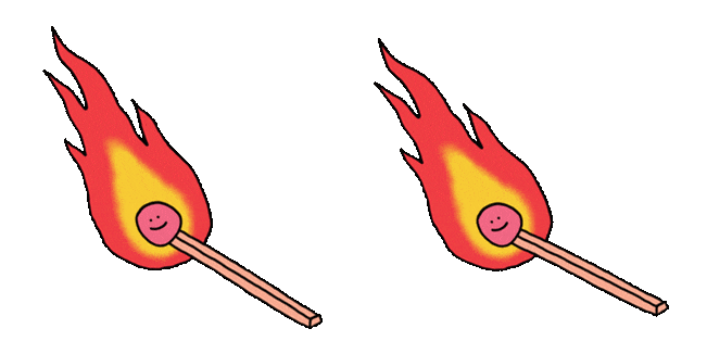 Funny Lit Match Animated Cursor