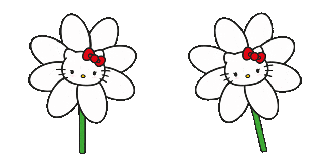 Hello Kitty Flower Animated Cursor