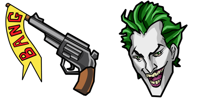Joker & Bang Flag Pistol Cursor