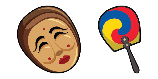 Korean Mask & Buchae Cursor