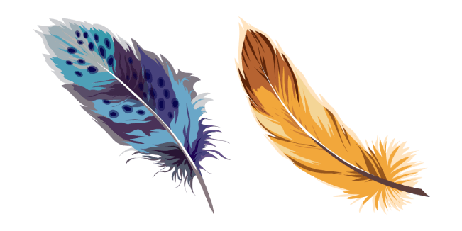 Watercolor Feather Cursor