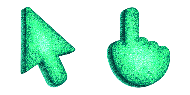Green Glitter Cursor