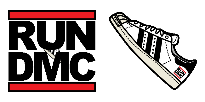 Run DMC x Adidas Superstar Animated Cursor