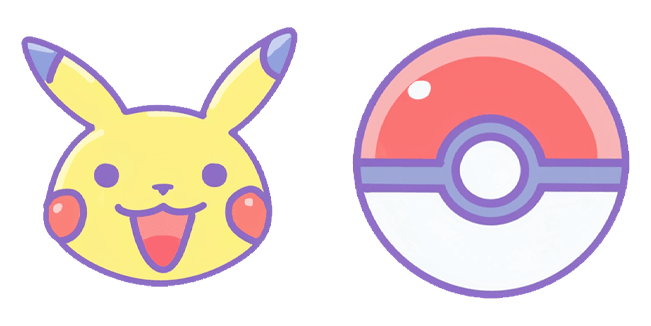 Pokemon Happy Pikachu & Pokeball Cursor