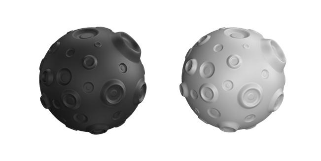 Dark Moon & Light Moon 3D Cursor