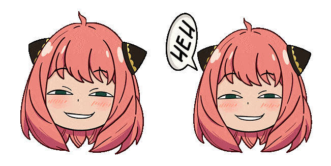 Spy x Family Anya Smug Face Animated Cursor