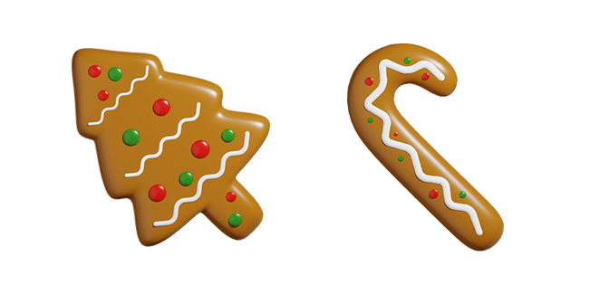 Christmas Gingerbread Cookies 3D Cursor