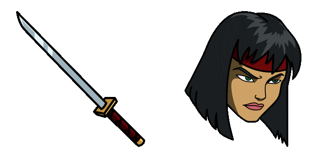 TMNT Oroku Karai & Katana Animated Cursor