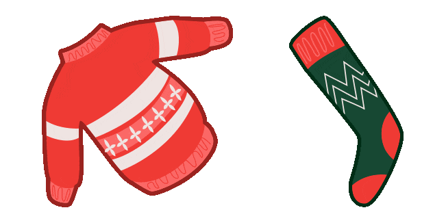 Winter Aesthetic Sweater & Socks Animated Cursor