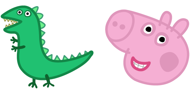 Peppa Pig George Pig & Mr. Dinosaur Cursor