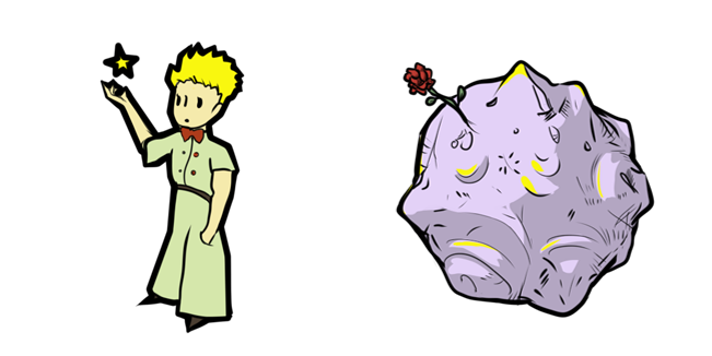 Antoine de Saint-Exupéry The Little Prince & Asteroid 325 Cursor