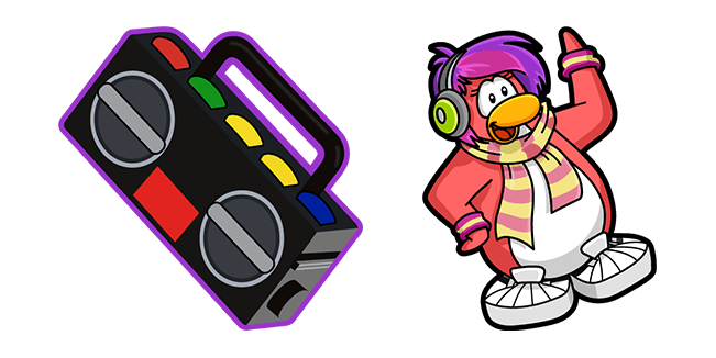 Club Penguin Cadence & Boombox Cursor