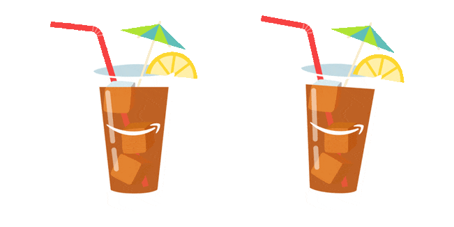 Brown Summer Cocktail Animated Cursor