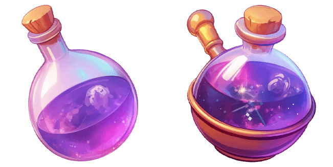 Purple Magic Flask Cursor
