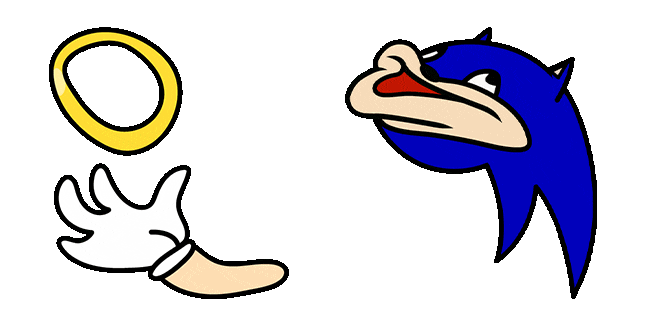 Sanic & Ring Meme Animated Cursor