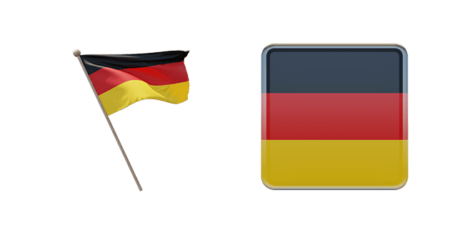 The Federal Republic of Germany Flag 3D Cursor