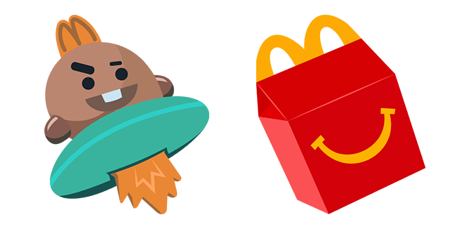 McDonalds BT21 Shooky & Happy Meal Cursor