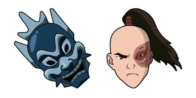 Avatar The Last Airbender Zuko & Blue Spirit Mask Cursor