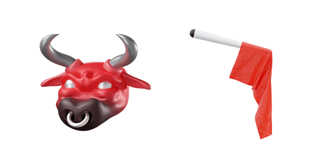 Bull & Red Flag 3D Cursor