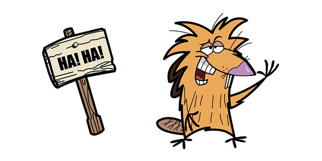 The Angry Beavers Norbert Foster Beaver & Plate Cursor