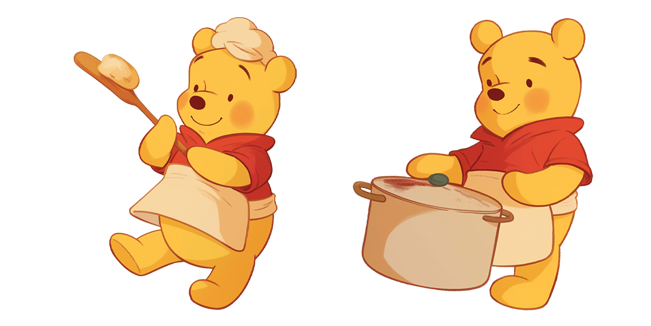 Winnie The Pooh Cooking Cursor