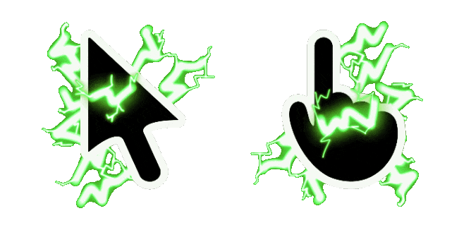 Green Electric Animated Cursor