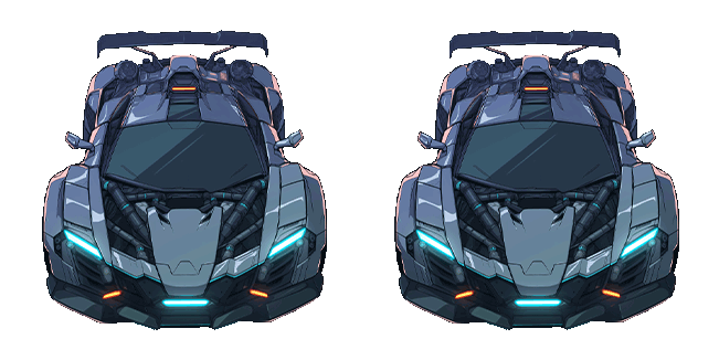 Cyberpunk Sportscar Animated Cursor