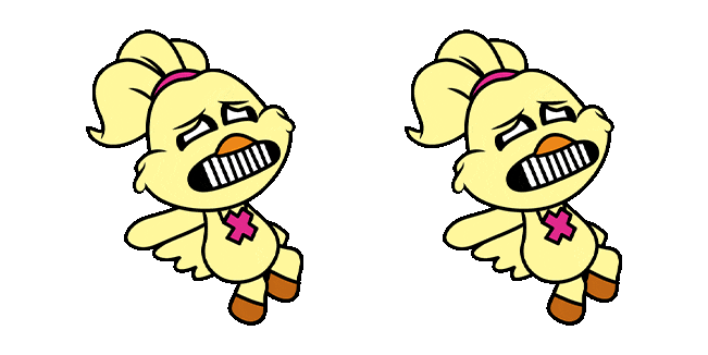 Poppy Playtime Frowning Critters Wimpin Chikin Animated Cursor