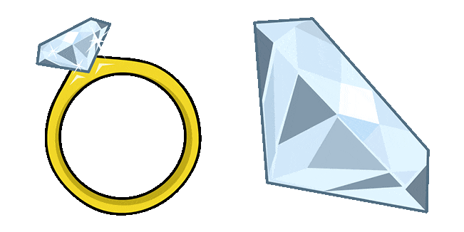 Jewelry Ring & Diamond Animated Cursor