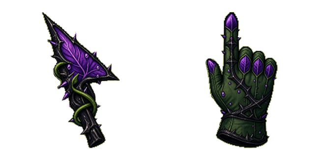 Poison Thorn Pixel Cursor