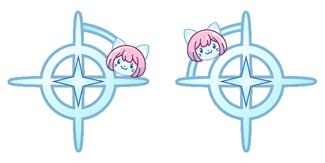 Kawaii Kitty Crosshair Animated Cursor
