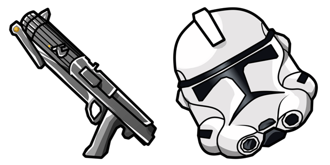 Star Wars Clone Trooper & E-11 Blaster Cursor