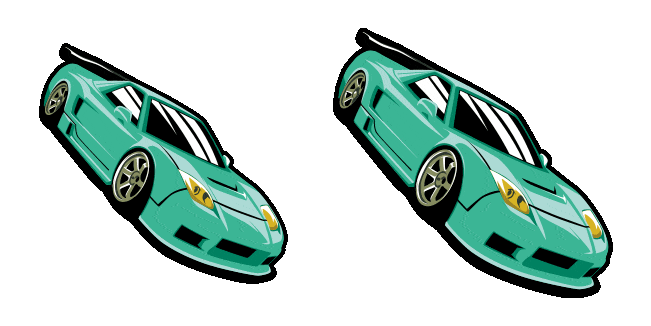 Green Honda NSX Animated Cursor