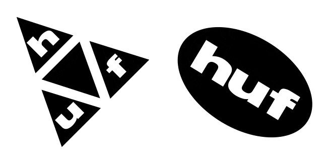 HUF Triple Triangle & HUF Oval Logo Animated Cursor