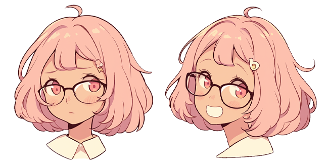 Pink-Haired Anime Girl Cursor