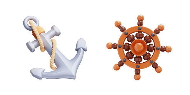 Ship Anchor & Steering Wheel 3D Cursor