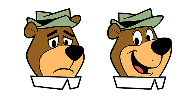 Happy & Sad Yogi Bear Cursor