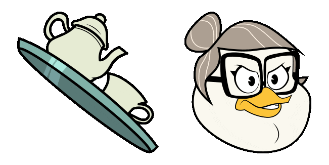 DuckTales Bentina Beakley & Tea Set Animated Cursor