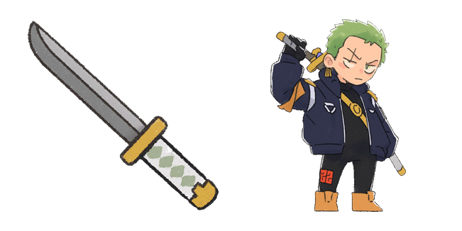 One Piece Cute Roronoa Zoro Egghead Cursor