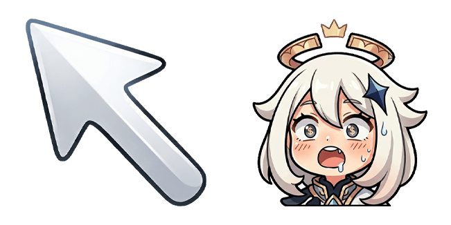 Genshin Impact Chibi Paimon & Gray Arrow Cursor