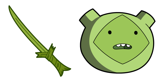 Adventure Time Fern Finn & Grass Sword Cursor