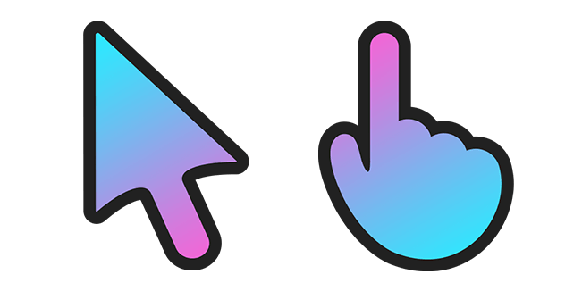 Bubble Gum Gradient Cursor