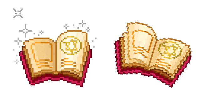 Witch Book Pixel Animated Cursor