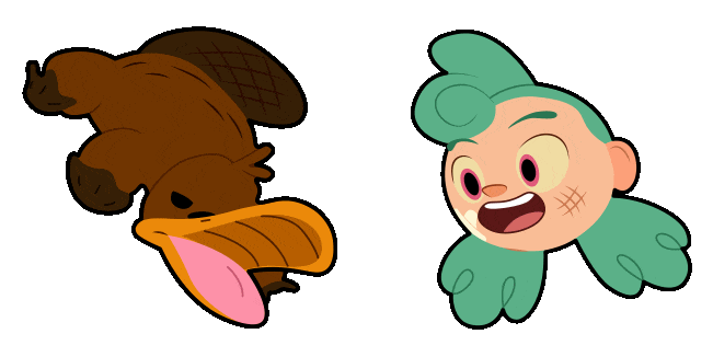 Camp Camp Platypus & Nikki Animated Cursor