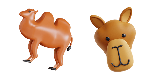 Brown Camel 3D Cursor