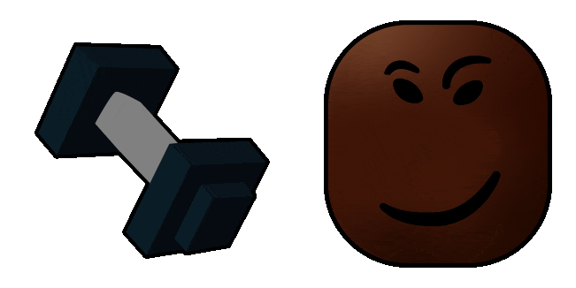 Roblox Da Hood Buff Lads & Dumbbell Animated Cursor
