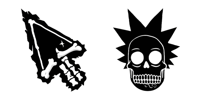 Rick and Morty Skeleton Rick Cursor