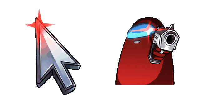 Among Us Imposter & Laser Arrow Animated Cursor