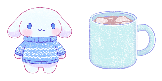 Sanrio Cinnamoroll Sweater & Cocoa Cursor