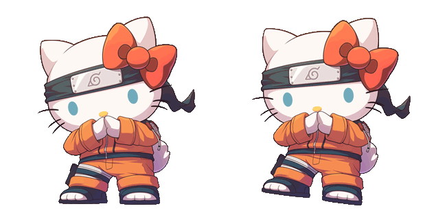 Hello Kitty x Naruto Uzumaki Animated Cursor